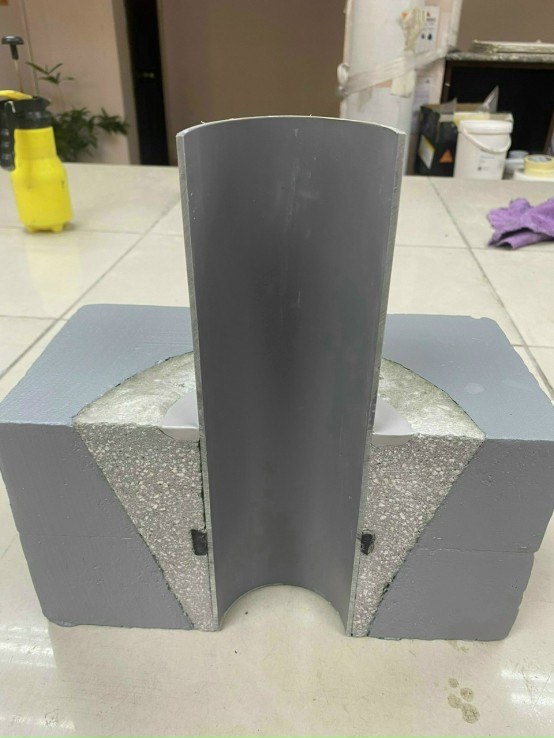 Mặt cắt cổ ống thi công đúng kỹ thuật